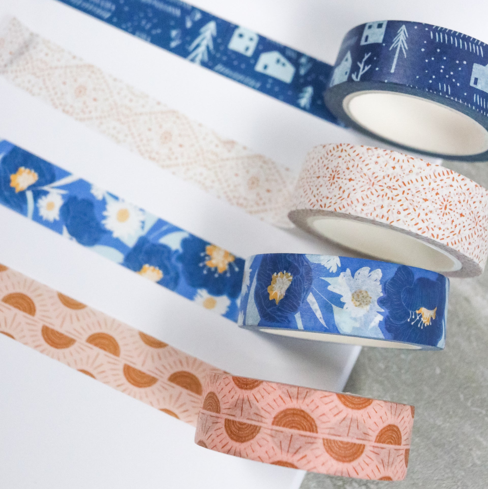 Washi Tape Navy | Raised Collection Little Houses | Overflow & Co.