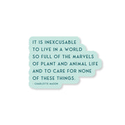 marvels of life sticker | charlotte mason collection | overflow & co