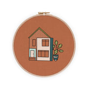 Contemporary Boho Townhouse Embroidery Pattern PDF Download | Radiant Home Studio
