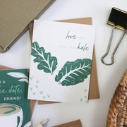 Love You More Than Kale Card | Overflow & Co.