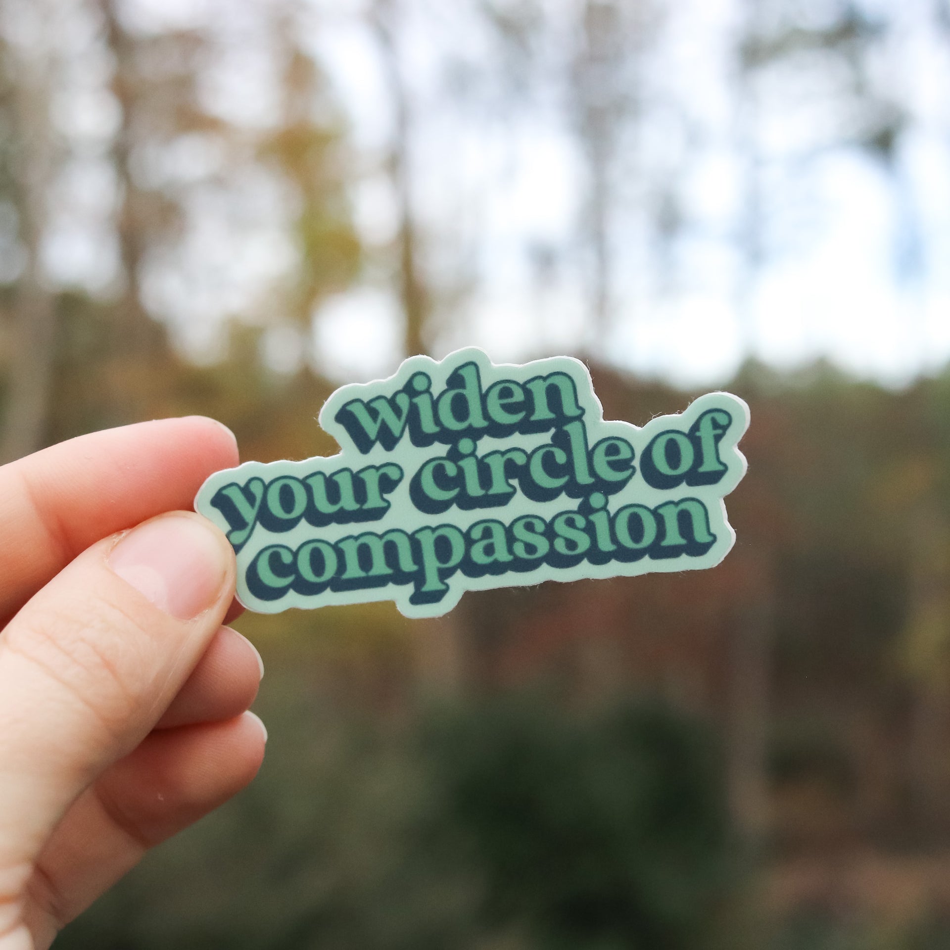 widen your circle of compassion | be welcome collection | overflow & co