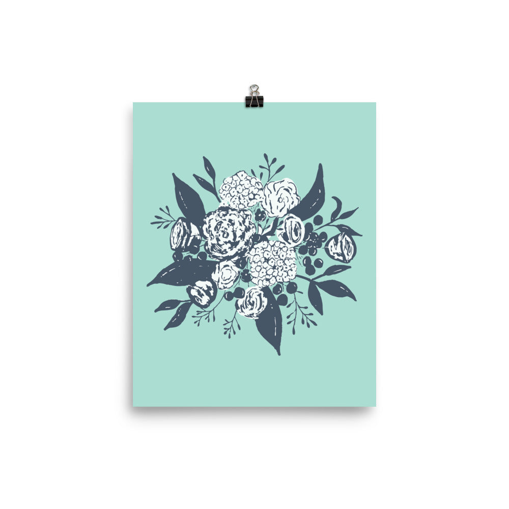 boho bouquet art print | shop radiant home studio