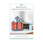 webster water bottle tote sewing pattern | shop radiant home studio