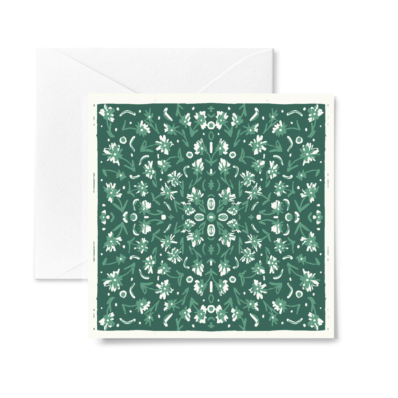Pine Square Pattern Holiday Card | Overflow & Co.