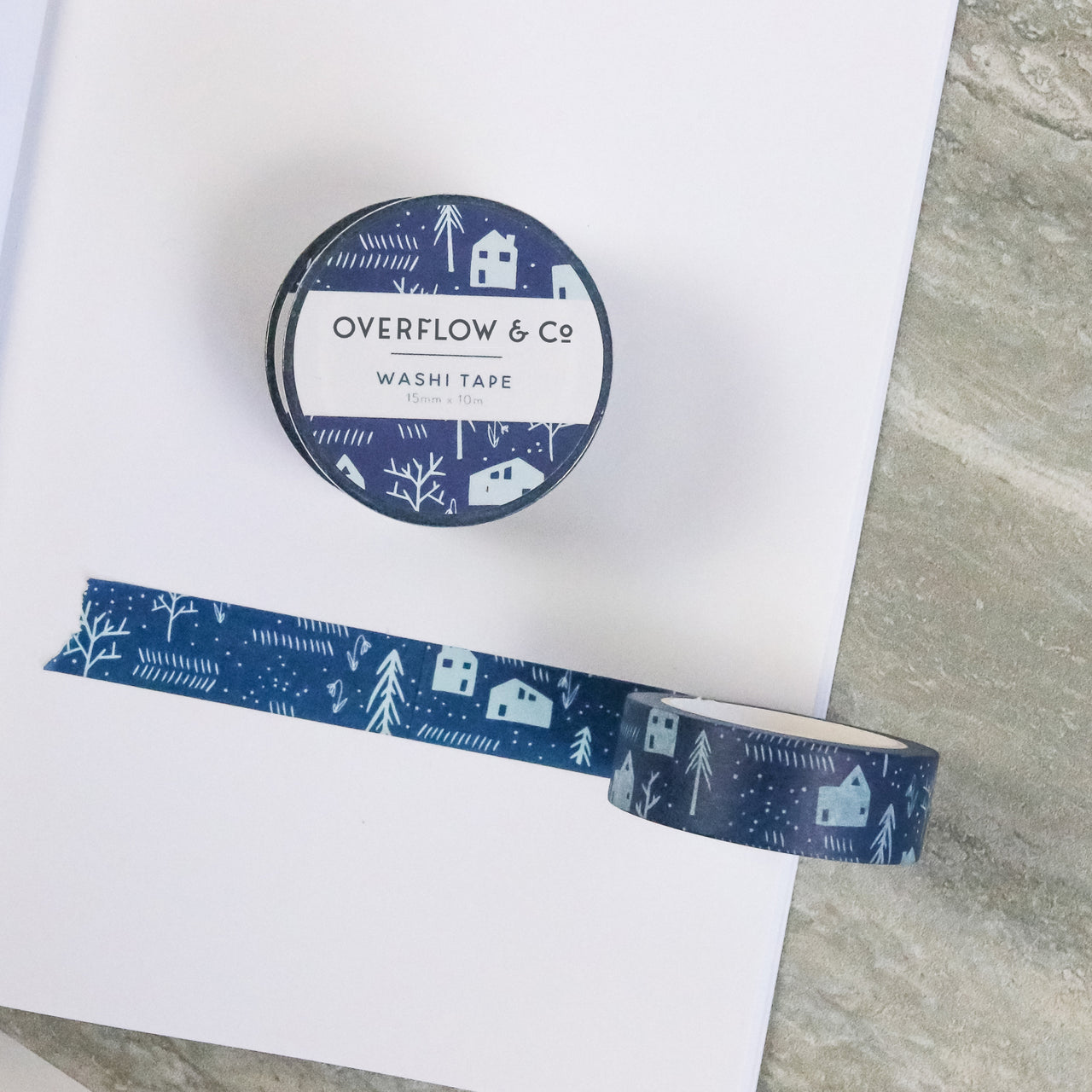 Washi Tape Navy | Raised Collection Little Houses | Overflow & Co.