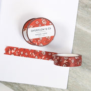 Washi Tape | Lucky Flowers Red | Overflow & Co.