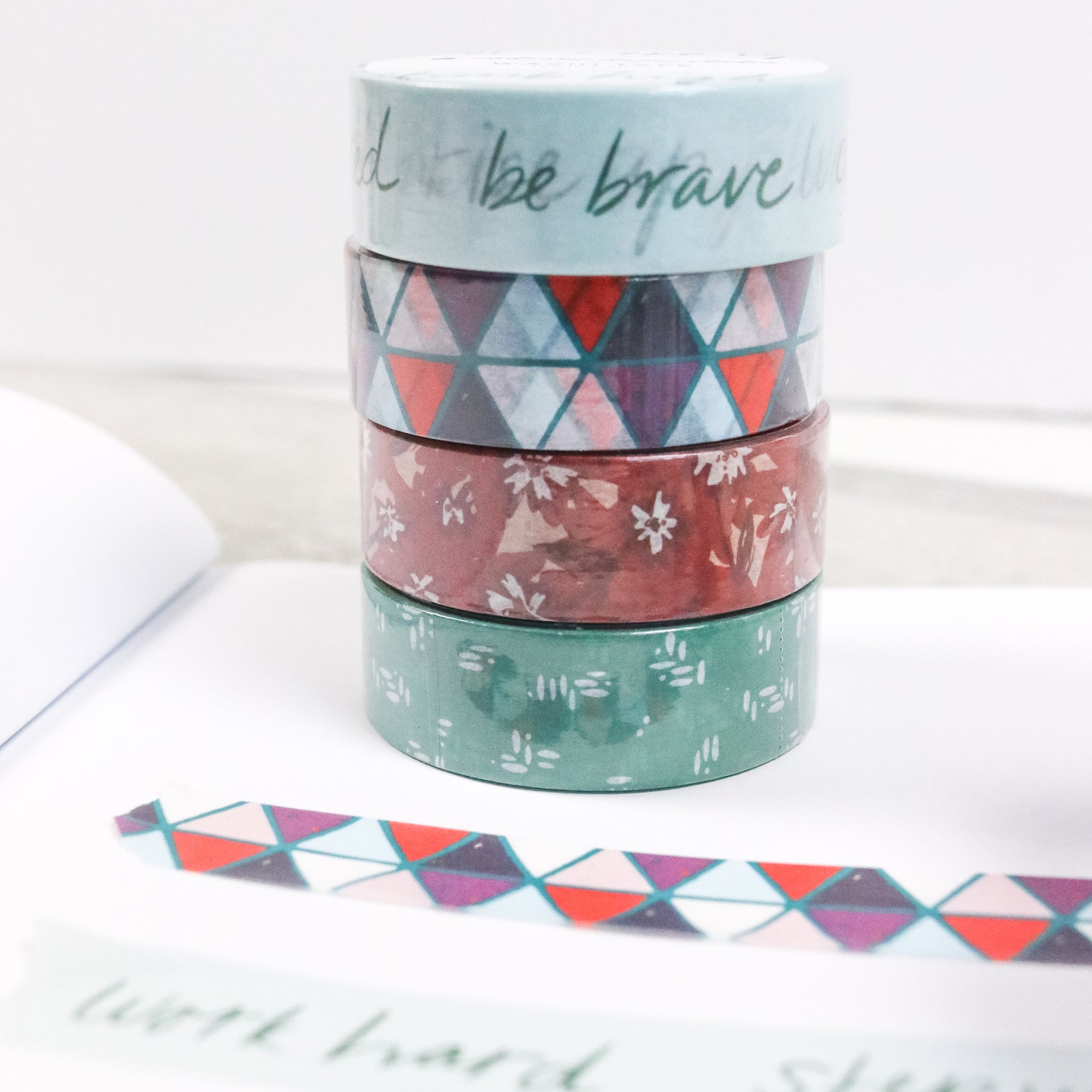 Washi Tape Naturalist Collection | Lucky Flowers Red | Overflow & Co.