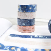 Awaken Washi Tape Blue Set  | Floral Print | Overflow & Co.