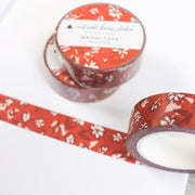 Washi Tape | Lucky Flowers Red | Overflow & Co.