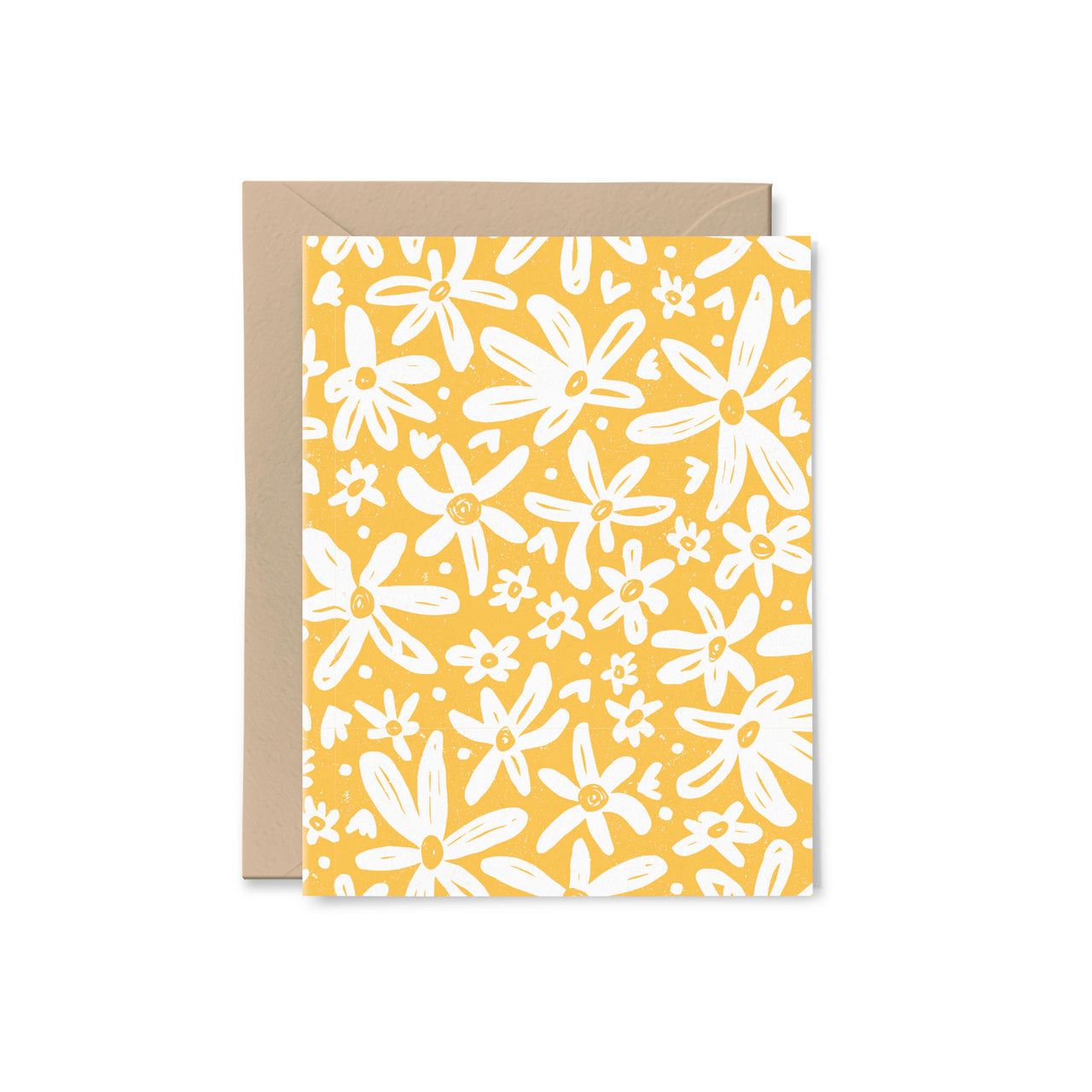 Yellow Daisy Field Blank Card | Overflow & Co.